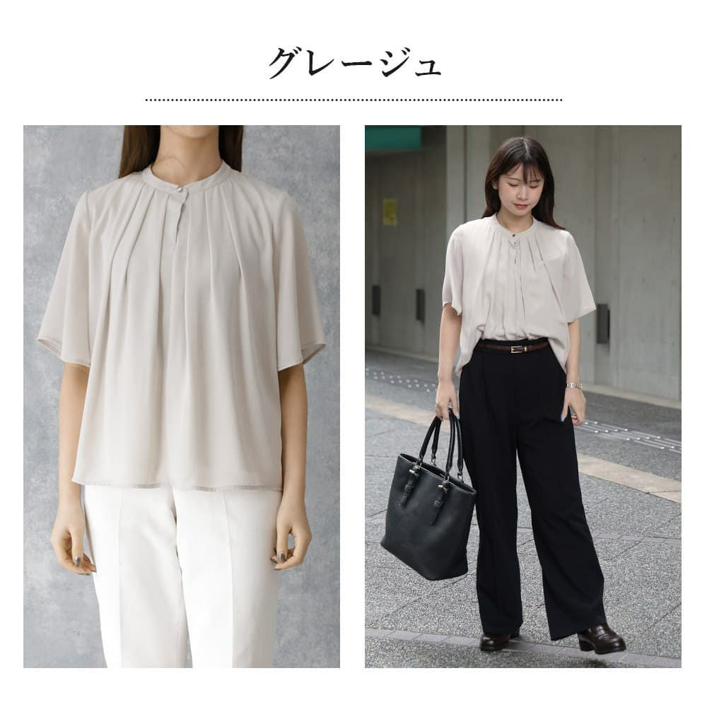 ブラウス 半袖