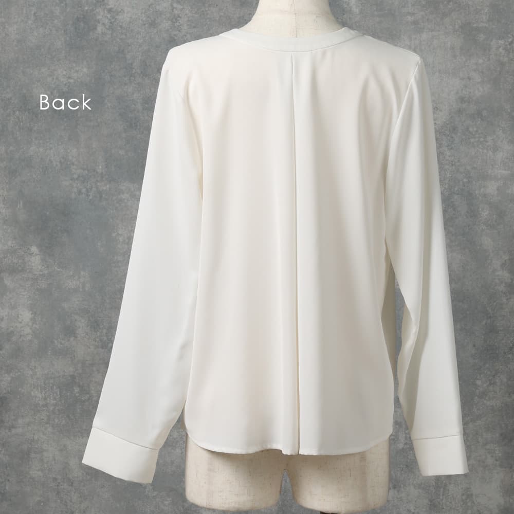 ブラウス 長袖 2WAY